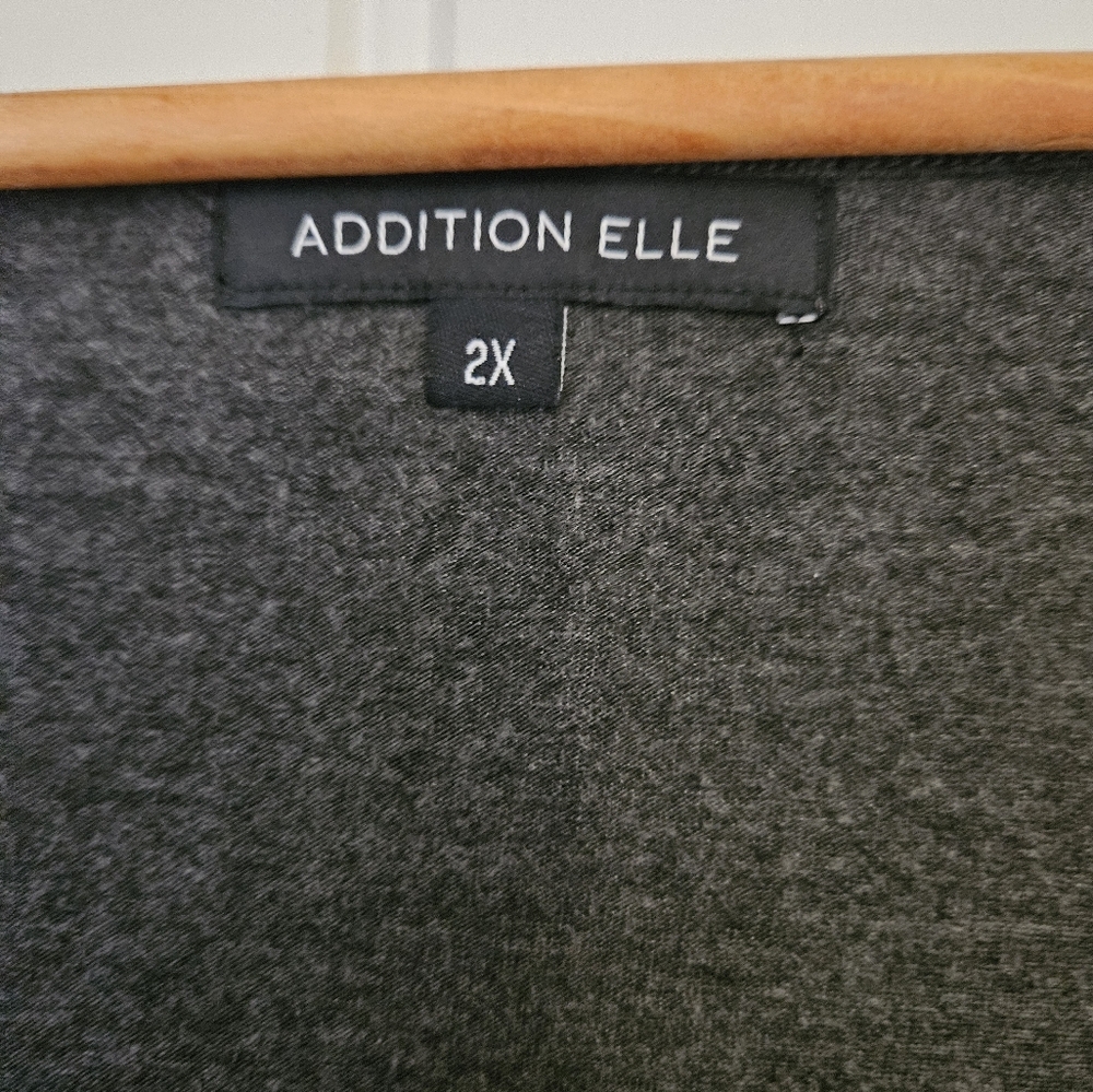 Additonelle Dark Gray Women's Blouse 2X - Picture 3 of 3